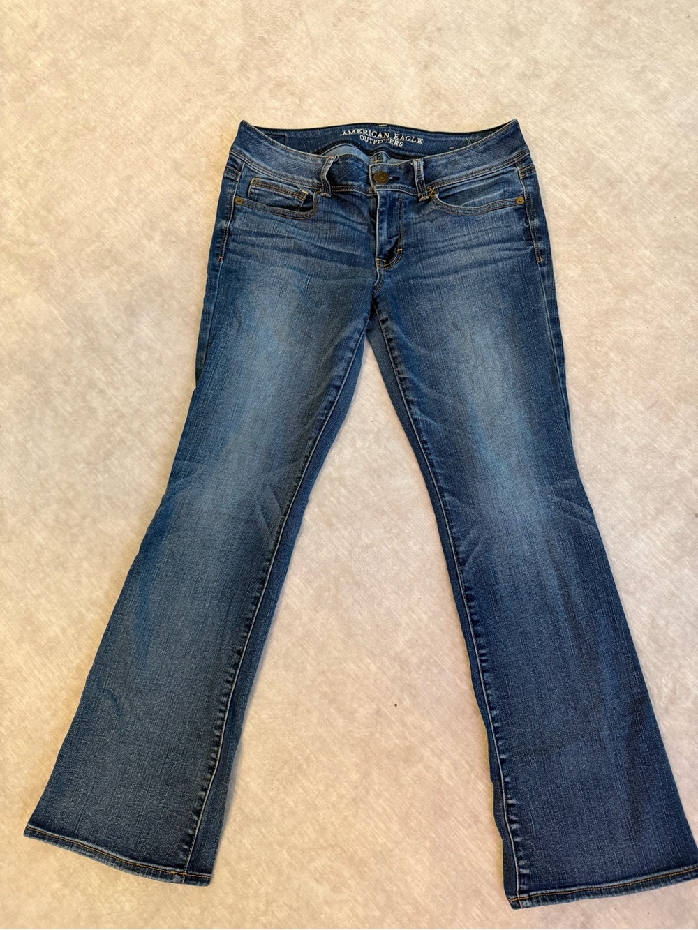 American Eagle Women’s Size 8 Bootcut Jeans Blue Stretch Denim Y2K